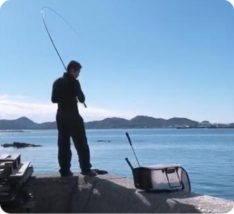 早朝魚釣り